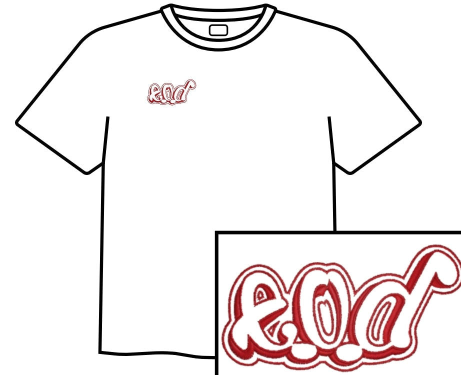 (eod) embroidery LOGO T-shirts